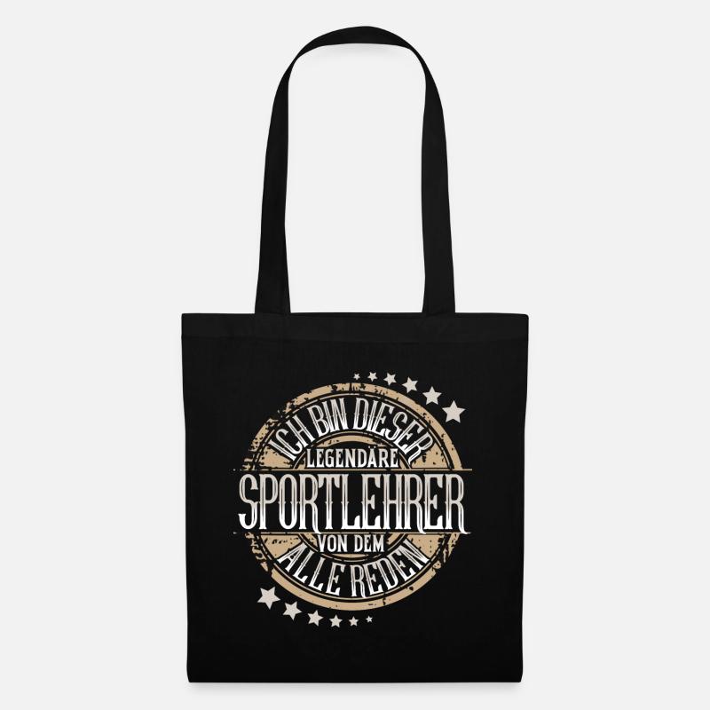 Sportlehrer - Stoffbeutel - Schwarz