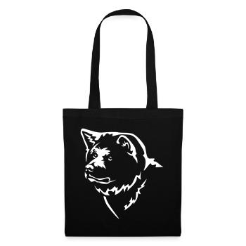 Akita Head "Black Edition" - Tote Bag - black - Front