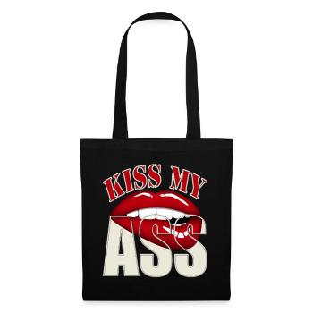 Kiss my ass - Tote Bag - black - Front