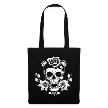 Horror Skull Skull Art Skull Gothic Heavy Metal - Tote Bag - black - Front