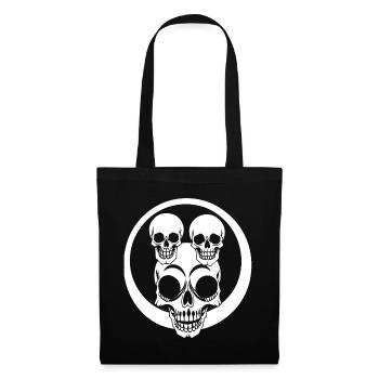 Horror Skull Skull Art Skull Gothic Heavy Metal - Tote Bag - black - Front