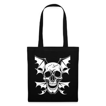Horror Skull Skull Art Skull Gothic Heavy Metal - Tote Bag - black - Front
