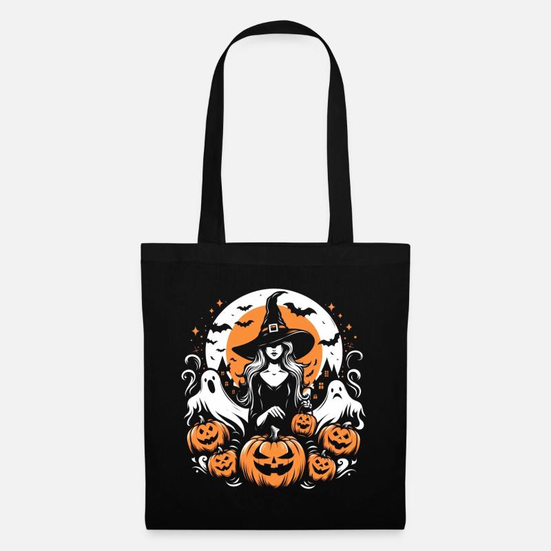 Hallooween-Hexe - Stoffbeutel - Schwarz