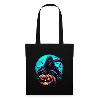 La faucheuse de citrouilles - Sac en tissu - noir - Devant