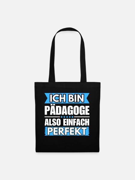 Einfach ein Perfekter Pädagoge - Stoffbeutel - Schwarz