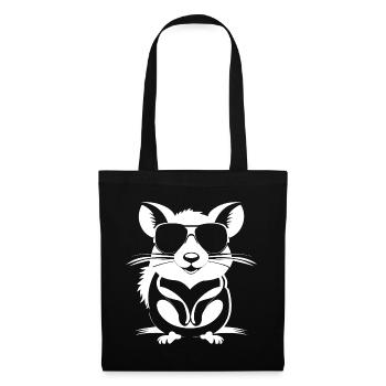 Funny Pet Rat with Sunglasses Fancy Rats - Tote Bag - black - Front