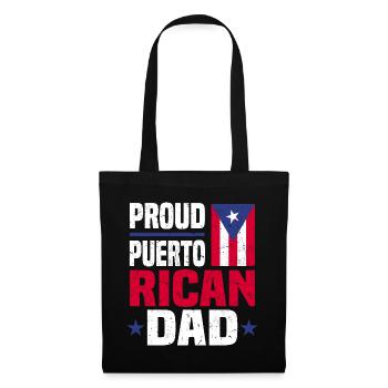 Puerto Rico Geschenkidee | Puerto Ricaner Heimat - Stoffbeutel - Schwarz - Vorne