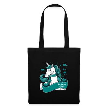 No Longer Silent, Unicorn, Sexual Assault Awarenes - Tote Bag - black - Front