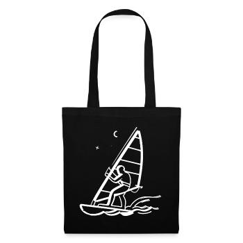 Windsurfing Line Art - Tote Bag - black - Front