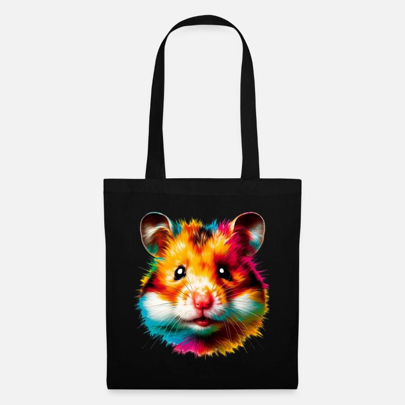 Hamster - Stoffbeutel - Schwarz