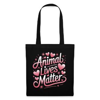 Végétarien Végétalien Végétarien Végétarien - Sac en tissu - noir - Devant