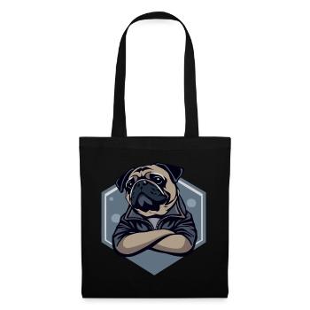 Pug Dog - Tote Bag - black - Front