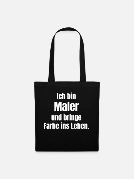 Maler - Stoffbeutel - Schwarz