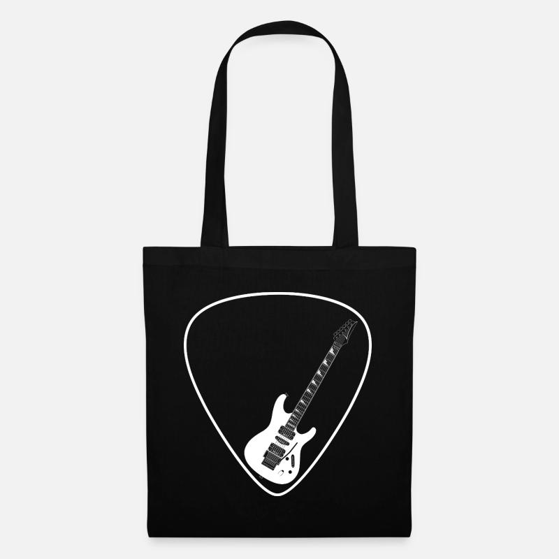 Electric guitar (Strat shape) for dark backgrounds - Tote Bag - black