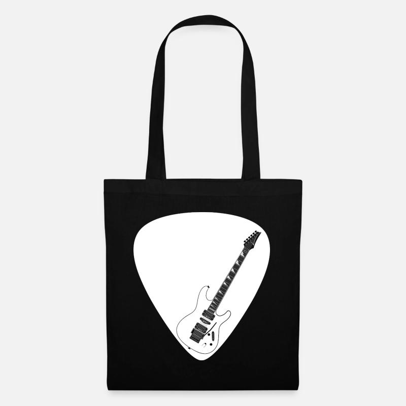 Electric guitar (Strat shape) for dark backgrounds - Tote Bag - black