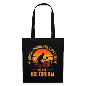Pickleball Art For Men Women Pickleball Player - Sac en tissu - noir - Devant