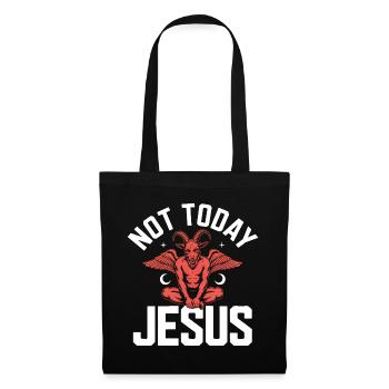 Not Jesus today! Satanist Atheist Goth Aesthetic - Tote Bag - black - Front