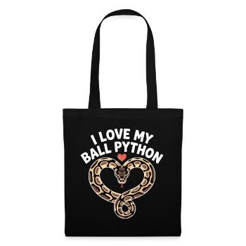 I love my Ball Python! King python - Tote Bag - black - Front