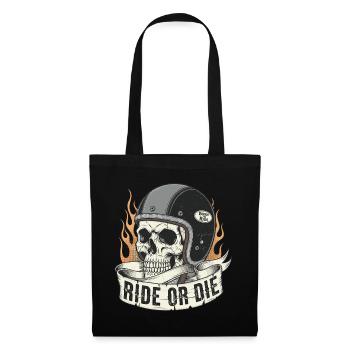 Rouler ou mourir - Sac en tissu - noir - Devant