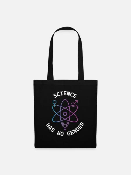 Wissenschaft hat kein Geschlecht - Stoffbeutel - Schwarz