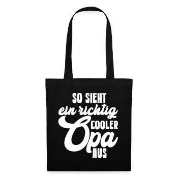 This is what a really cool grandpa looks like Compliment - Tote Bag - black - Front
