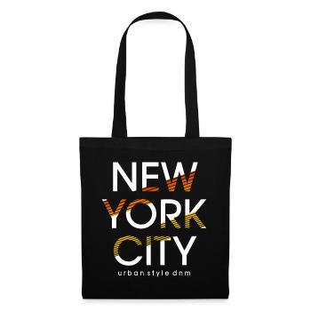 Lebendiger urbaner Stil von New York City - Stoffbeutel - Schwarz - Vorne