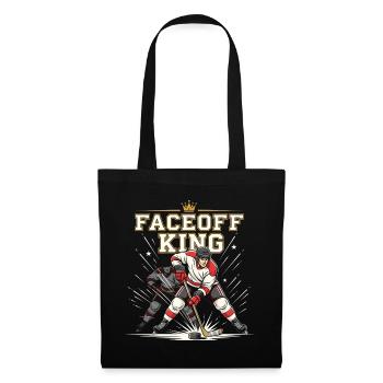 Humour Engagement Joueur Hockey Centre - Sac en tissu - noir - Devant