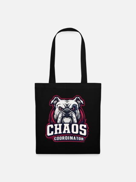 Bulldog Chaos Coordinator - Stoffbeutel - Schwarz