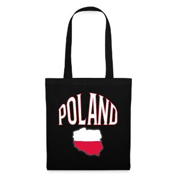 Pologne - Sac en tissu - noir - Devant