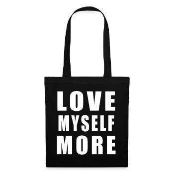 Love Myself More - Stoffbeutel - Schwarz - Vorne