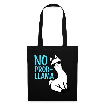 No Prob Lama Cool Sunglasses Sitting Problama - Tote Bag - black - Front