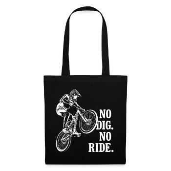 BMX Dirt Jump No Dig No Ride Bike Jump - Tote Bag - black - Front