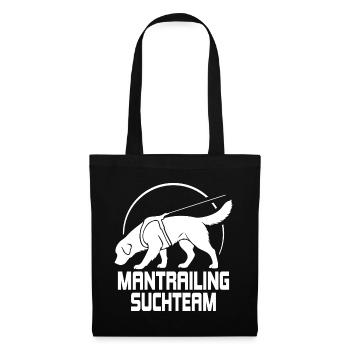 Golden Retriever Mantrailing Team Recherche Chiens Chiens - Sac en tissu - noir - Devant