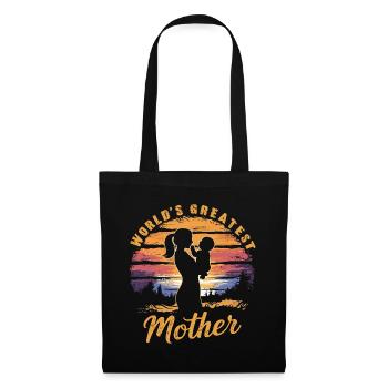 La plus grande mère du monde - Sac en tissu - noir - Devant