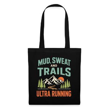 Mud Sweat and Trails Ultra Running - Tote Bag - black - Front
