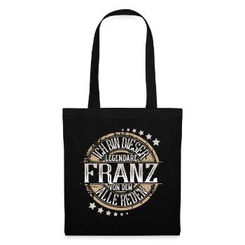 Franz - Stoffbeutel - Schwarz - Vorne