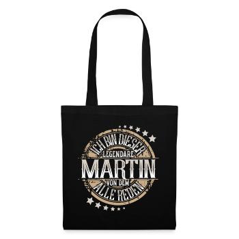 Martin - Stoffbeutel - Schwarz - Vorne