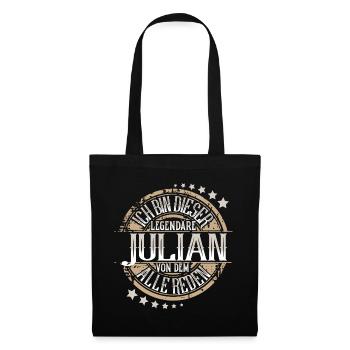 Julian - Stoffbeutel - Schwarz - Vorne