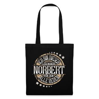 Norbert - Stoffbeutel - Schwarz - Vorne