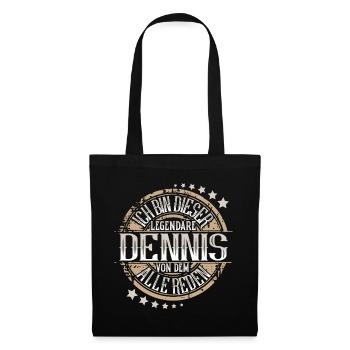 Dennis - Stoffbeutel - Schwarz - Vorne
