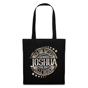 Joshua - Stoffbeutel - Schwarz - Vorne
