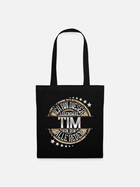 Tim - Stoffbeutel - Schwarz