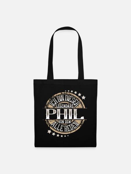 Phil - Stoffbeutel - Schwarz