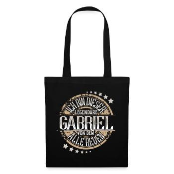 Gabriel - Stoffbeutel - Schwarz - Vorne