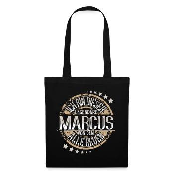 Marcus - Stoffbeutel - Schwarz - Vorne