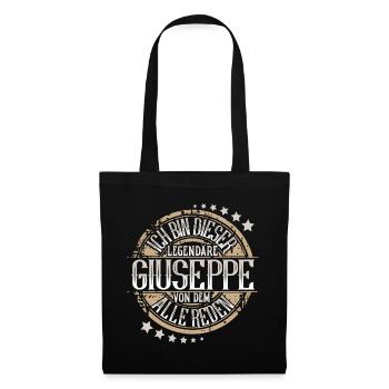 Giuseppe - Stoffbeutel - Schwarz - Vorne