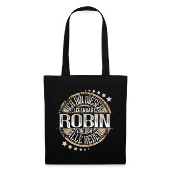 Robin - Stoffbeutel - Schwarz - Vorne