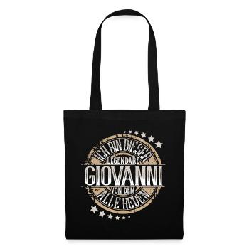 Giovanni - Stoffbeutel - Schwarz - Vorne