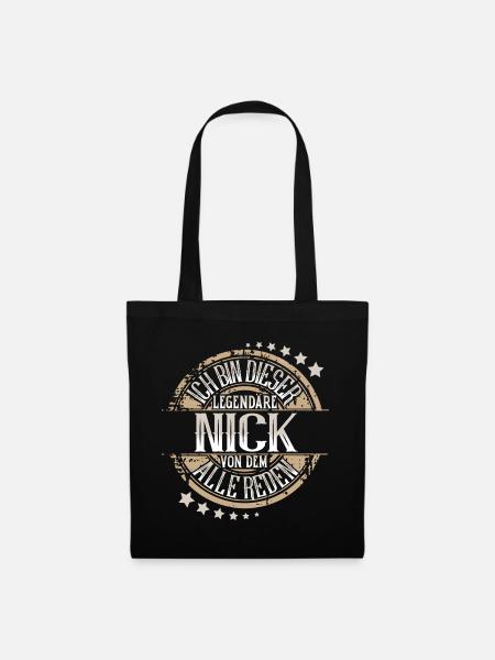 Nick - Stoffbeutel - Schwarz