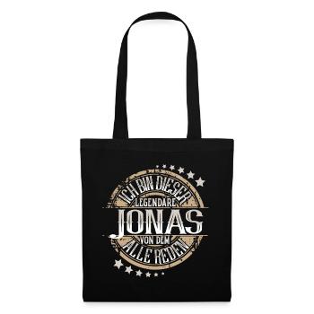 Jonas - Stoffbeutel - Schwarz - Vorne